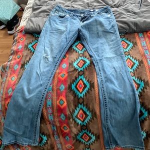 Miss Me Jeans with Saints design